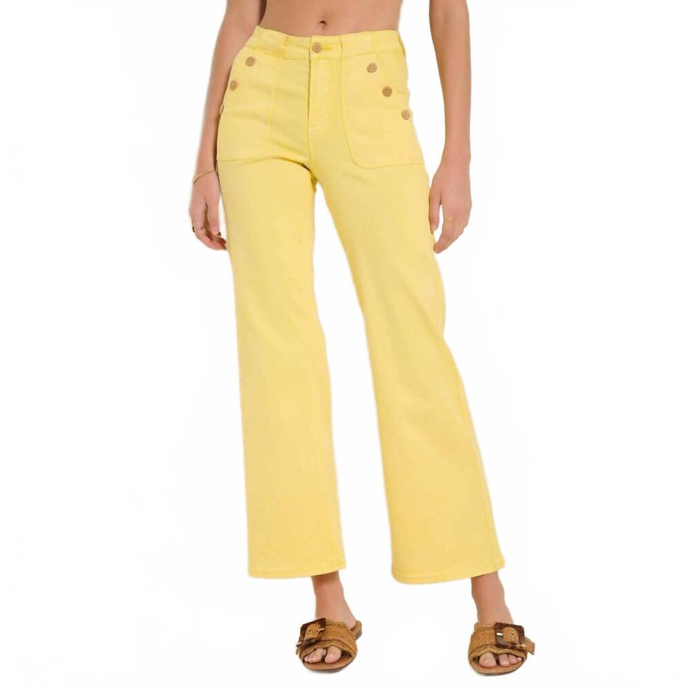 NEW SEVENTY EIGHT AND SUNNY women's acacia twill pant in sunshine